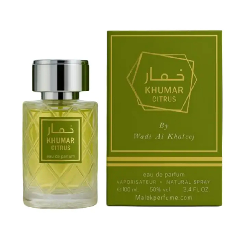 khumar-citrus1.jpg (plu00624) - Apa de Parfum Khumar Citrus, Wadi Al Khaleej, Unisex - 100ml - imagine 2