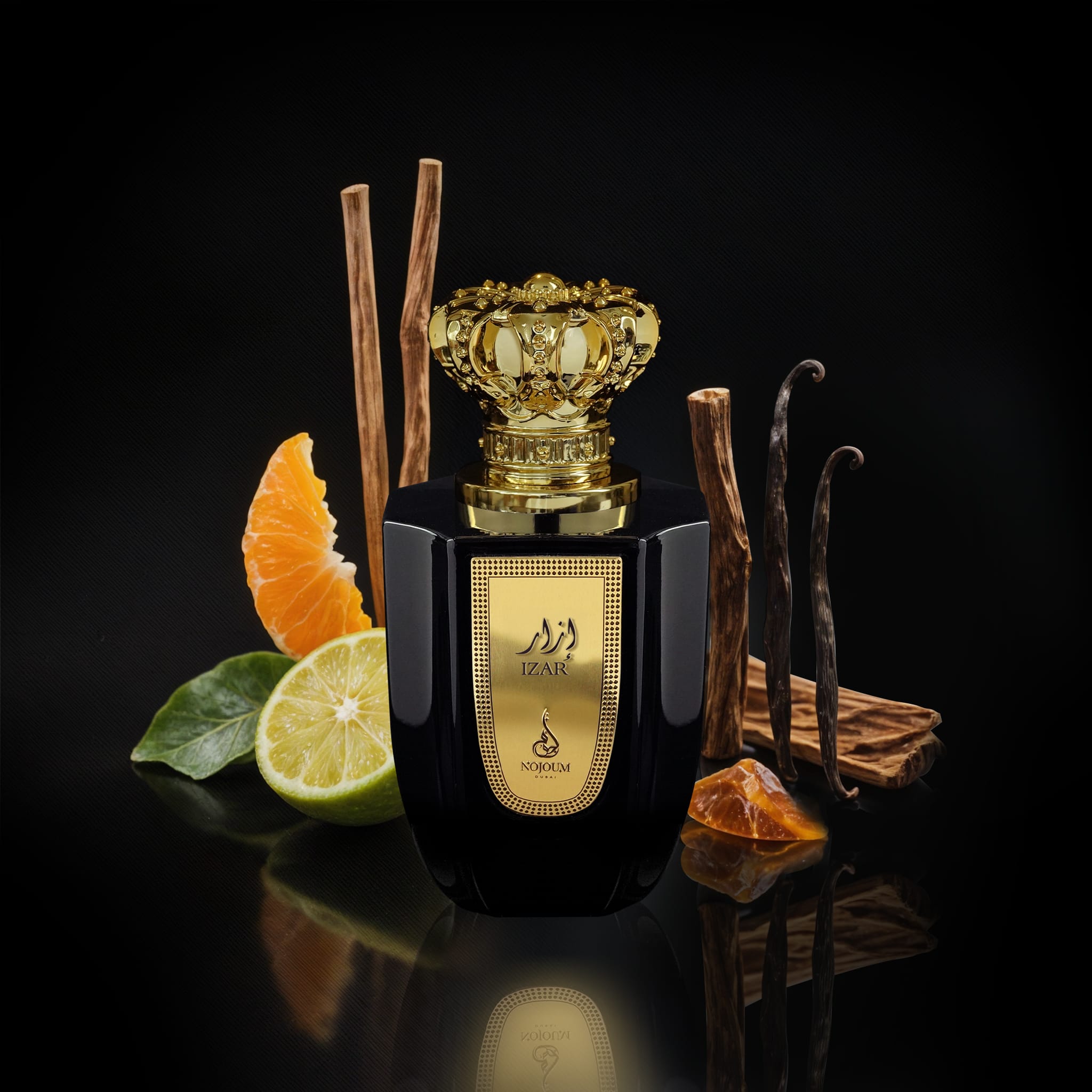 Izar-Ingredient-Artwork-1.jpg (plu00041) - Apa de Parfum Izar, Nojoum, Unisex - 100ml - imagine 3
